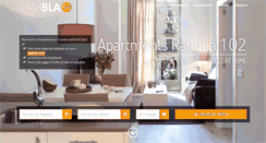 Desktop Screenshot of apartmentsrambla102.com